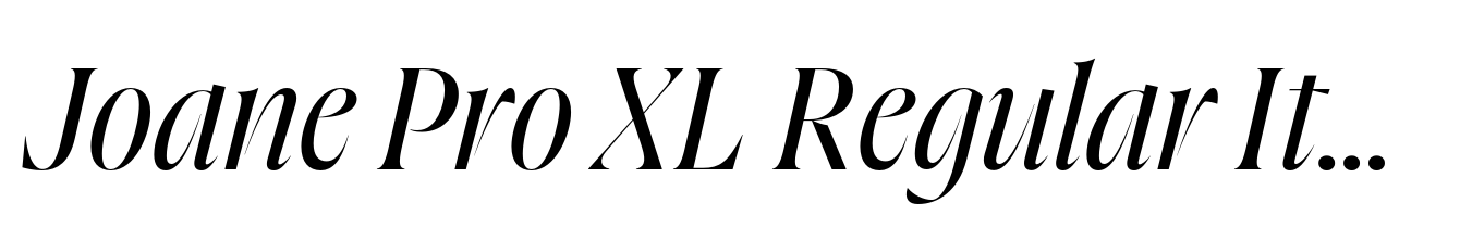 Joane Pro XL Regular Italic